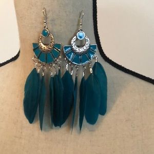 Feather earrings